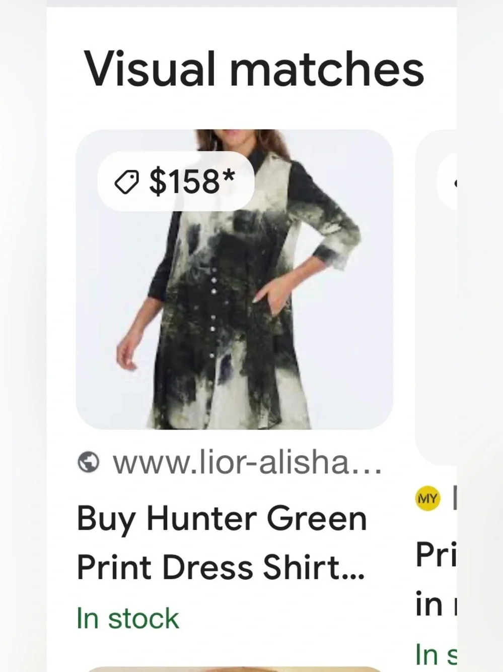 Lior Paris Hunter Green Dress/Duster - Picture 4 of 4